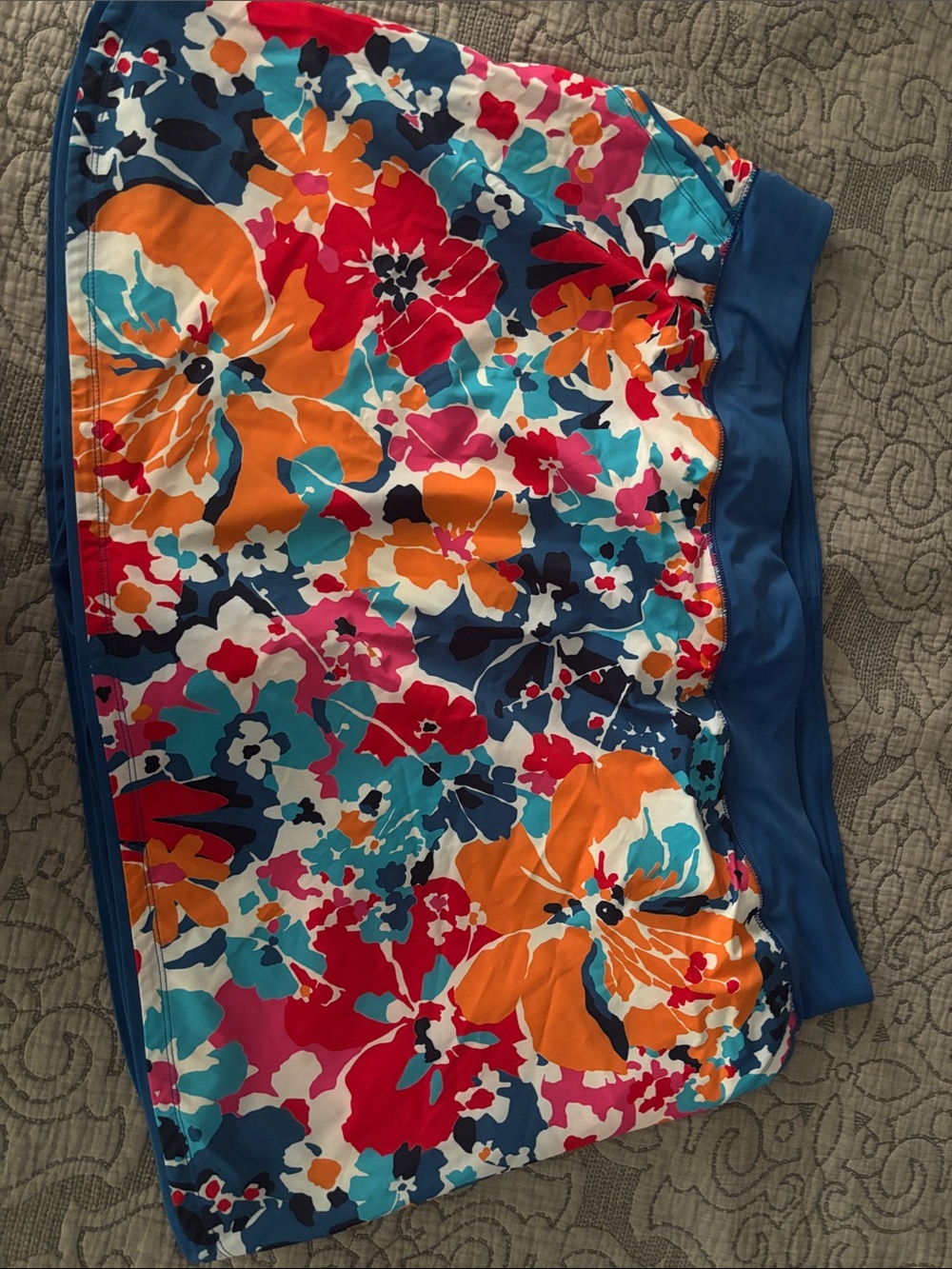 Lands' End Solid Royal Blue Swim Bottom
